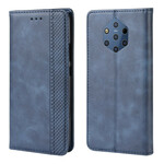 Flip Cover Nokia 9 PureView Effet Cuir Vintage Stylisé Flip Cover Nokia 9 PureView Effet Cuir Vintage Stylisé