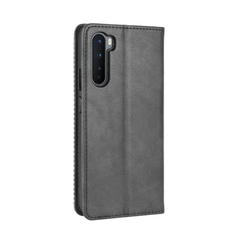 Flip Cover OnePlus Nord Effet Cuir Vintage Stylisé Flip Cover OnePlus Nord Effet Cuir Vintage Stylisé