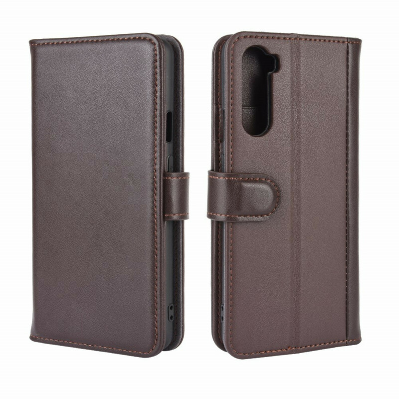 Housse OnePlus Nord Cuir Véritable Housse OnePlus Nord Cuir Véritable