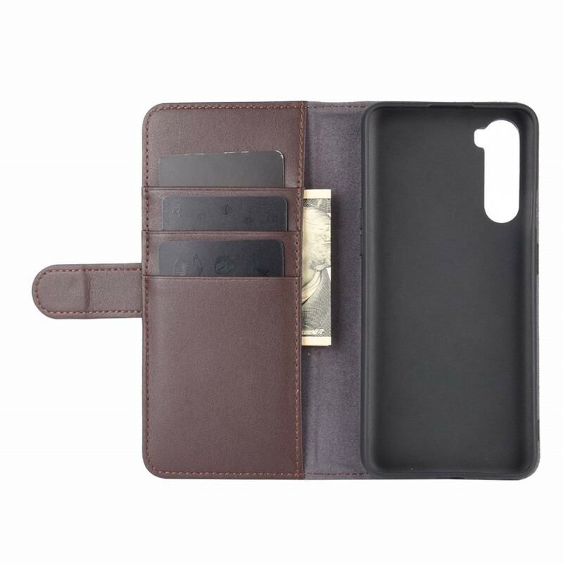 Housse OnePlus Nord Cuir Véritable Housse OnePlus Nord Cuir Véritable