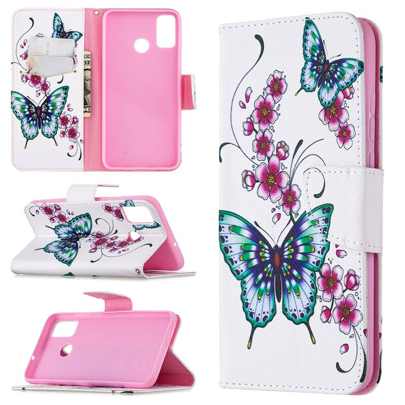 Housse Honor 9X Lite Papillons Rois Housse Honor 9X Lite Papillons Rois