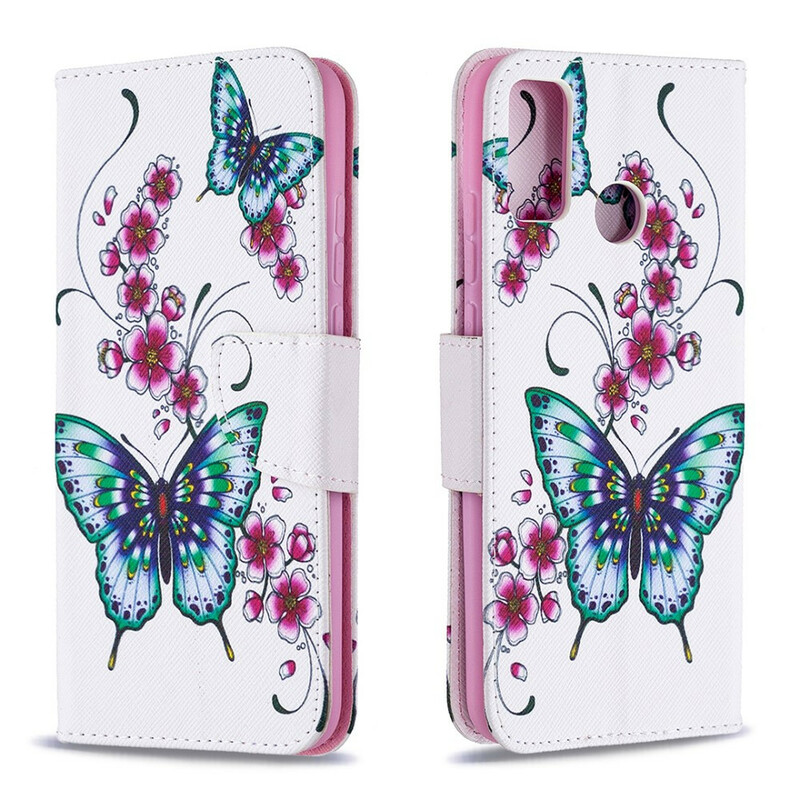 Housse Honor 9X Lite Papillons Rois Housse Honor 9X Lite Papillons Rois