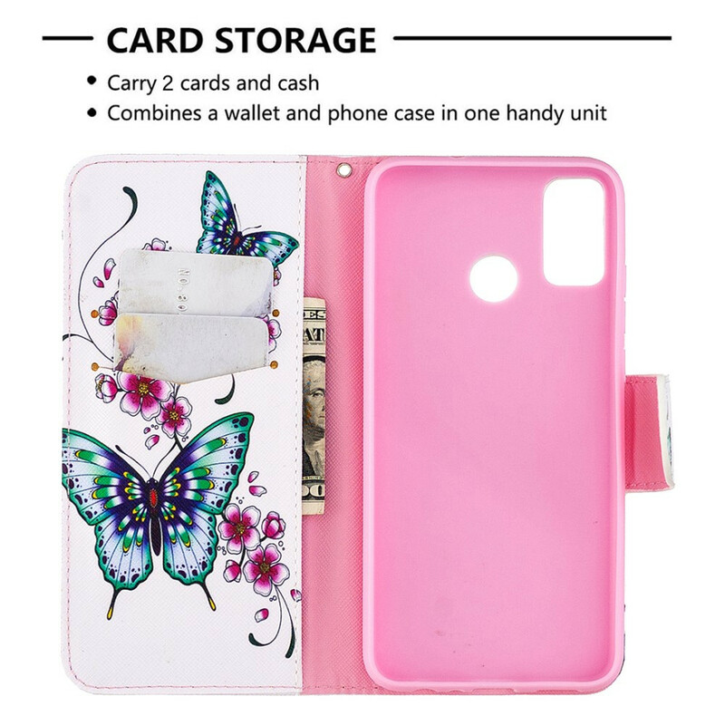 Housse Honor 9X Lite Papillons Rois Housse Honor 9X Lite Papillons Rois