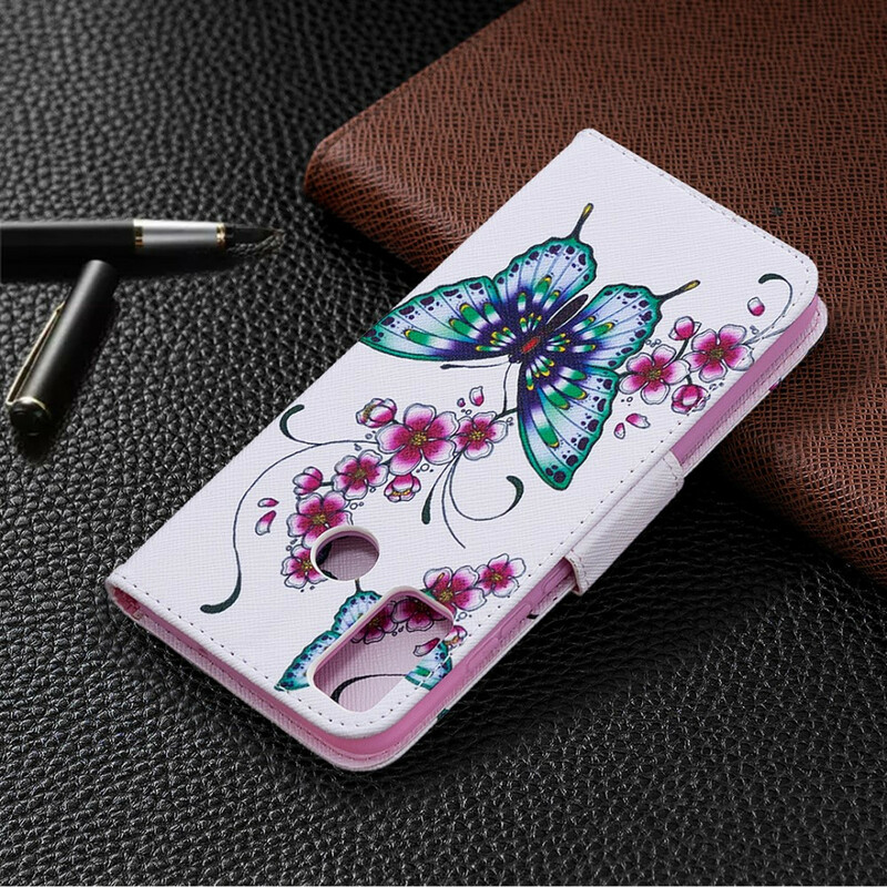 Housse Honor 9X Lite Papillons Rois Housse Honor 9X Lite Papillons Rois