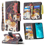 Housse Honor 9X Lite Poche Zippée Éléphant Housse Honor 9X Lite Poche Zippée Éléphant