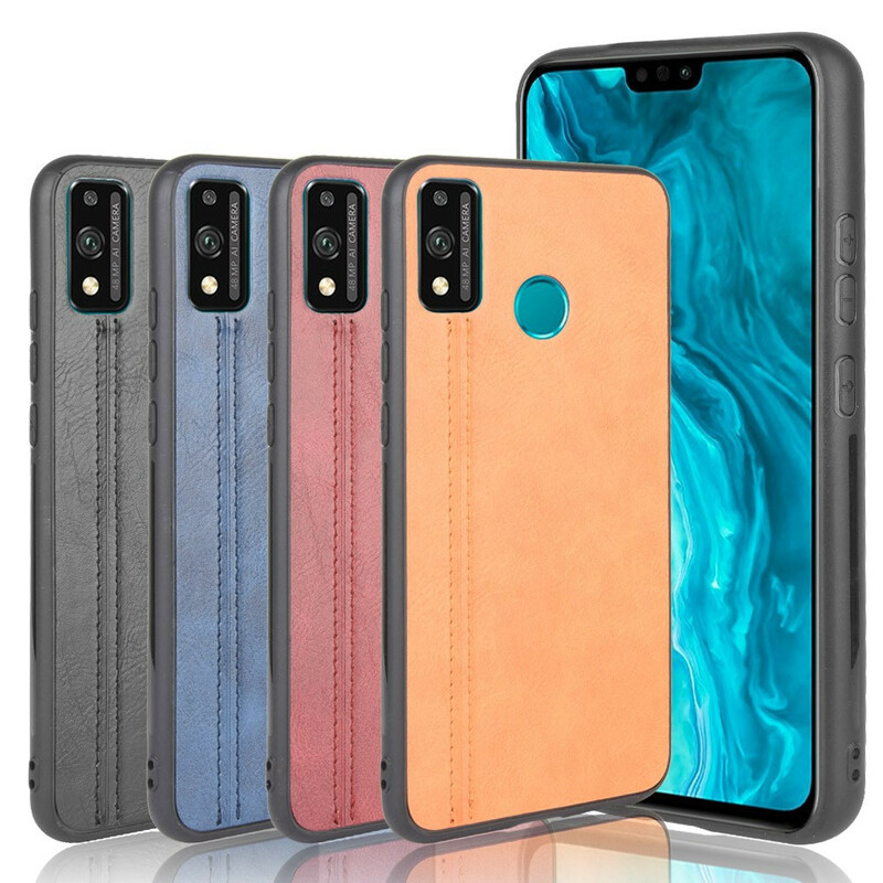Coque Honor 9X Lite Style Cuir Coutures