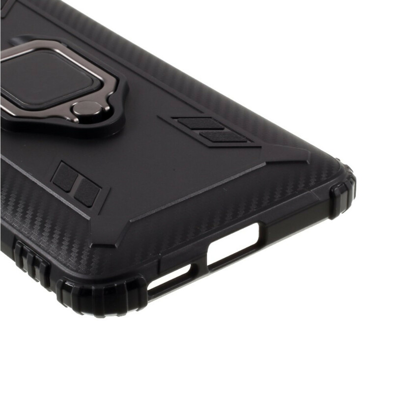 Coque Xiaomi Poco F2 Pro Ring et Fibre Carbone