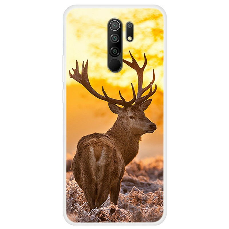 Coque Xiaomi Redmi 9 Cerf et Paysage