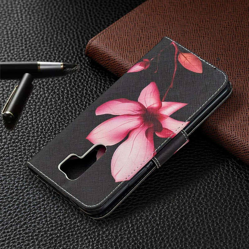 Housse Xiaomi Redmi 9 Fleur Rose