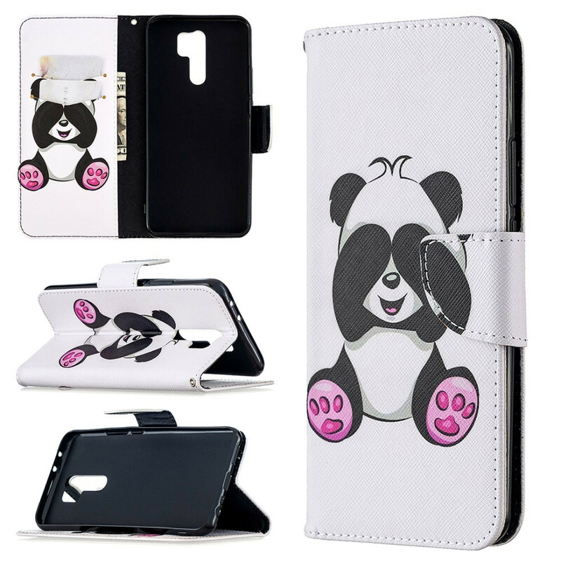 Housse Xiaomi Redmi 9 Panda Fun