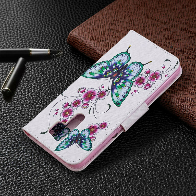 Housse Xiaomi Redmi 9 Incroyables Papillons Housse Xiaomi Redmi 9 Incroyables Papillons