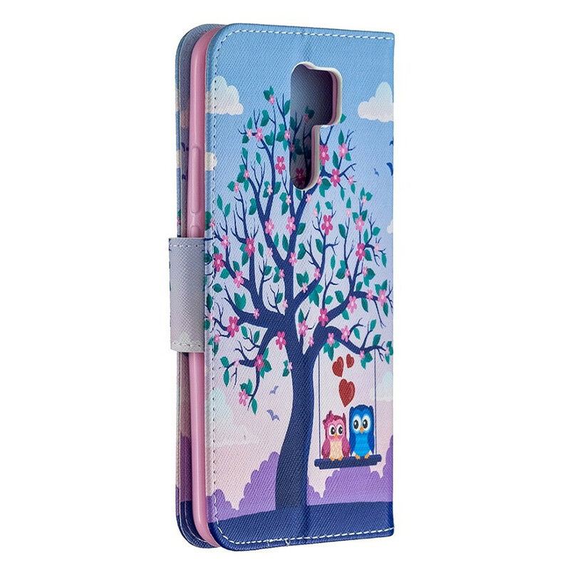 Housse Xiaomi Redmi 9 Hiboux Sur La Balancoire Housse Xiaomi Redmi 9 Hiboux Sur La Balancoire