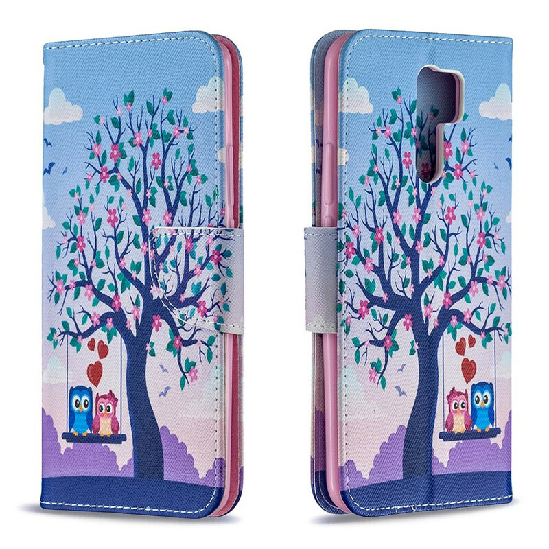 Housse Xiaomi Redmi 9 Hiboux Sur La Balancoire Housse Xiaomi Redmi 9 Hiboux Sur La Balancoire