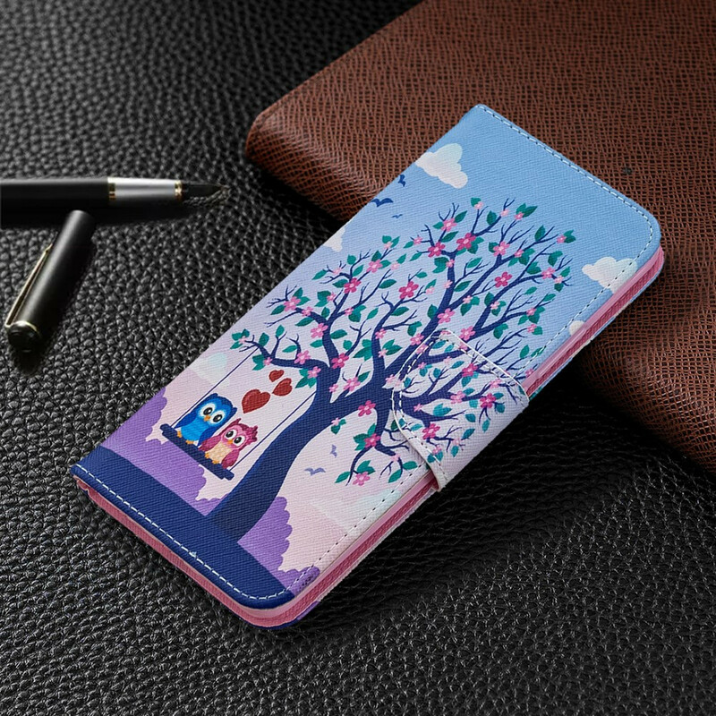 Housse Xiaomi Redmi 9 Hiboux Sur La Balancoire Housse Xiaomi Redmi 9 Hiboux Sur La Balancoire