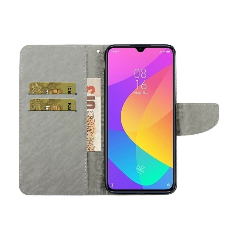 Housse Xiaomi Redmi 9 Chat Don't Touch Me à Lanière Housse Xiaomi Redmi 9 Chat Don't Touch Me à Lanière