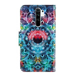 Housse Xiaomi Redmi 9 Flashy Mandala à Lanière