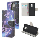 Housse Xiaomi Redmi 9 Papillons Néons Housse Xiaomi Redmi 9 Papillons Néons