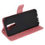 Housse Xiaomi Redmi 9 Arbre et Hiboux à Lanière