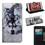 Housse Xiaomi Redmi 9 Chien Noir et Blanc Housse Xiaomi Redmi 9 Chien Noir et Blanc