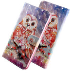 Housse Xiaomi Redmi 9 Hibou le Peintre Housse Xiaomi Redmi 9 Hibou le Peintre