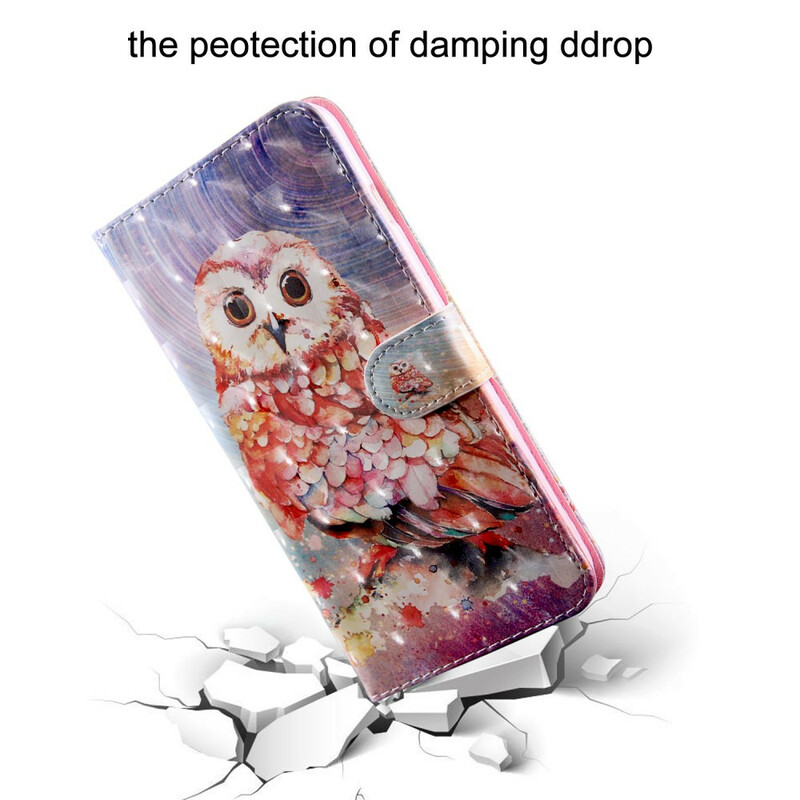 Housse Xiaomi Redmi 9 Hibou le Peintre Housse Xiaomi Redmi 9 Hibou le Peintre