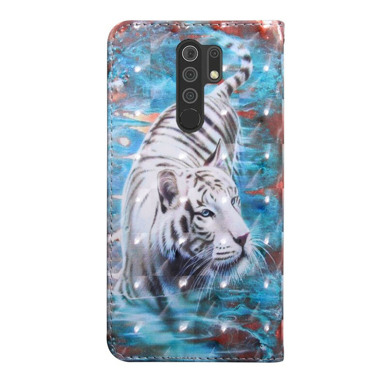 Housse Xiaomi Redmi 9 Tigre dans l'Eau