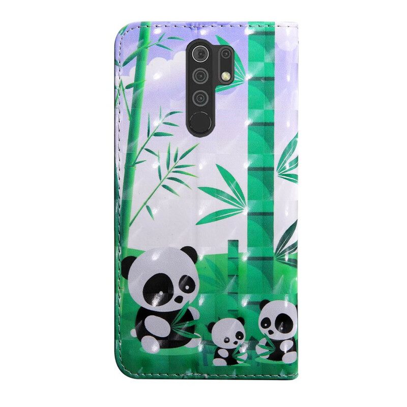 Housse Xiaomi Redmi 9 Famille de Panda Housse Xiaomi Redmi 9 Famille de Panda