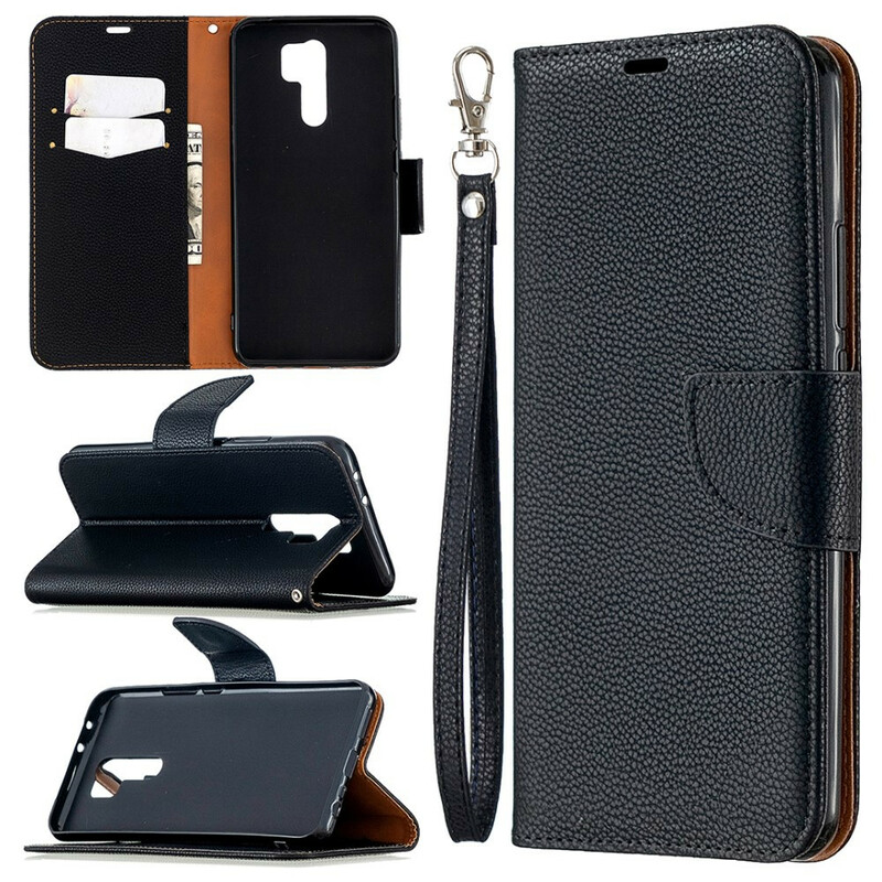 Housse Xiaomi Redmi 9 Litchi Rabat Oblique Housse Xiaomi Redmi 9 Litchi Rabat Oblique