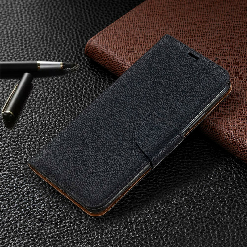Housse Xiaomi Redmi 9 Litchi Rabat Oblique Housse Xiaomi Redmi 9 Litchi Rabat Oblique