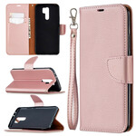Housse Xiaomi Redmi 9 Litchi Rabat Oblique