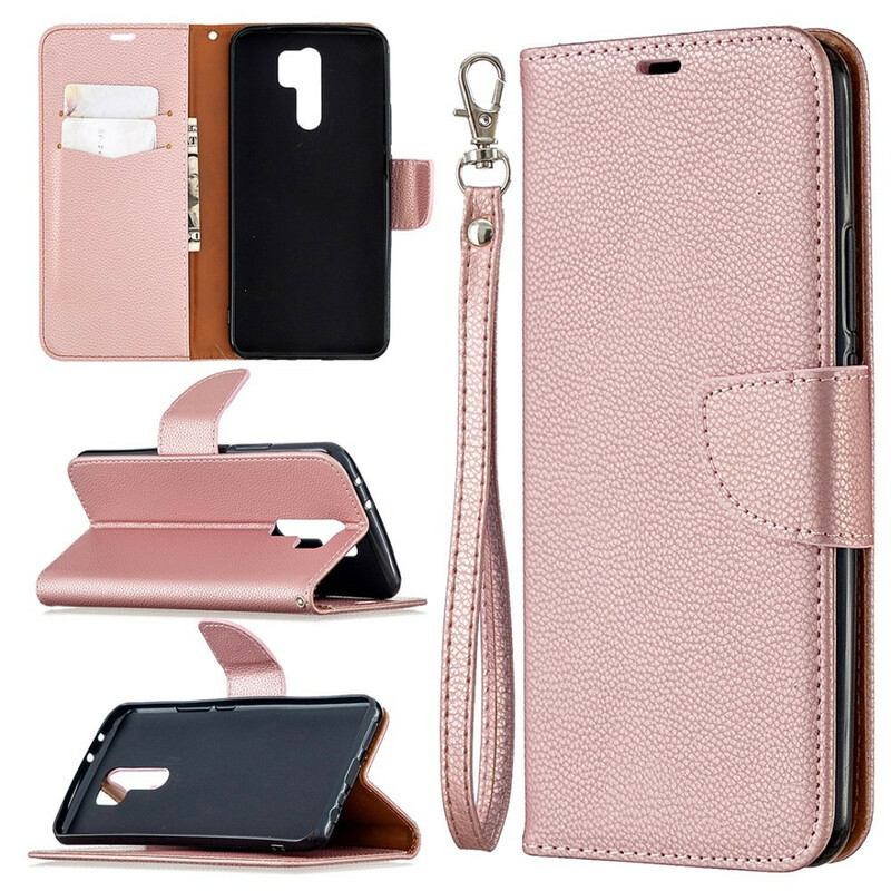 Housse Xiaomi Redmi 9 Litchi Rabat Oblique