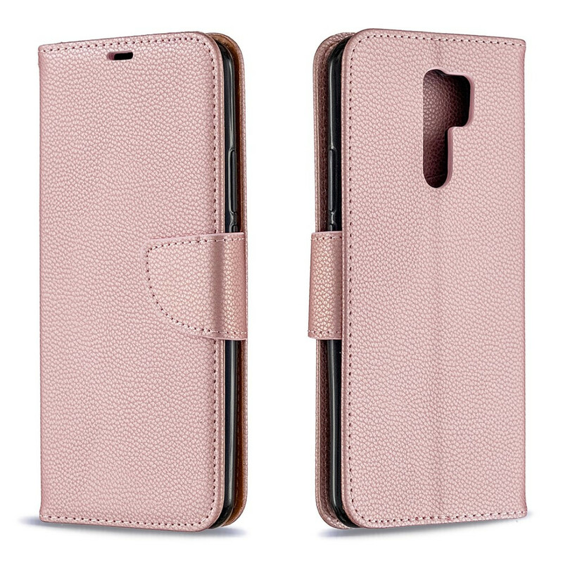 Housse Xiaomi Redmi 9 Litchi Rabat Oblique