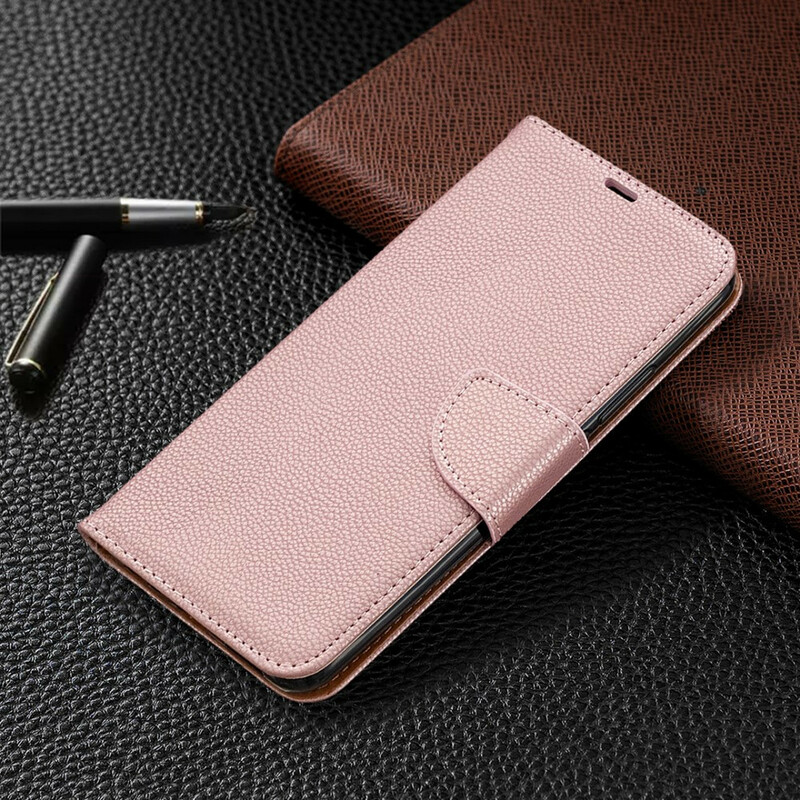 Housse Xiaomi Redmi 9 Litchi Rabat Oblique
