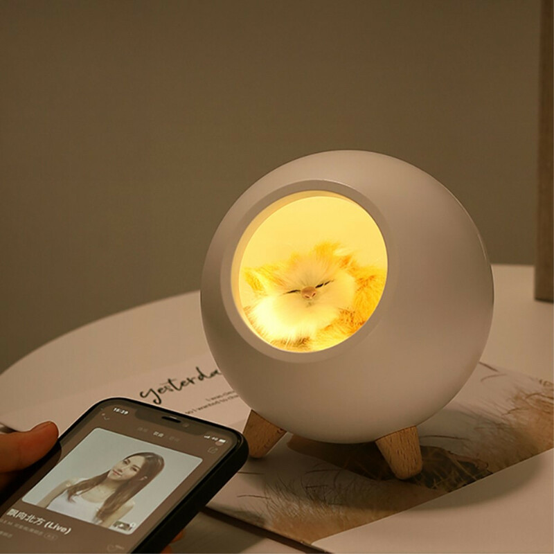 Enceinte Style Veilleuse avec Image Chat Enceinte Style Veilleuse avec Image Chat