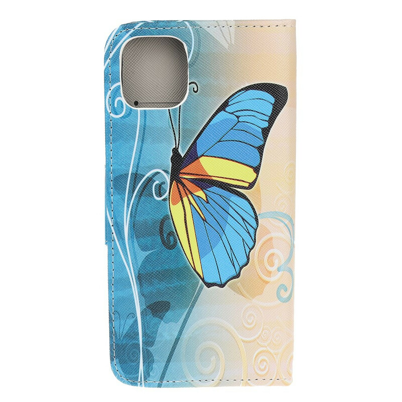 Housse iPhone 12 Papillon Coloré