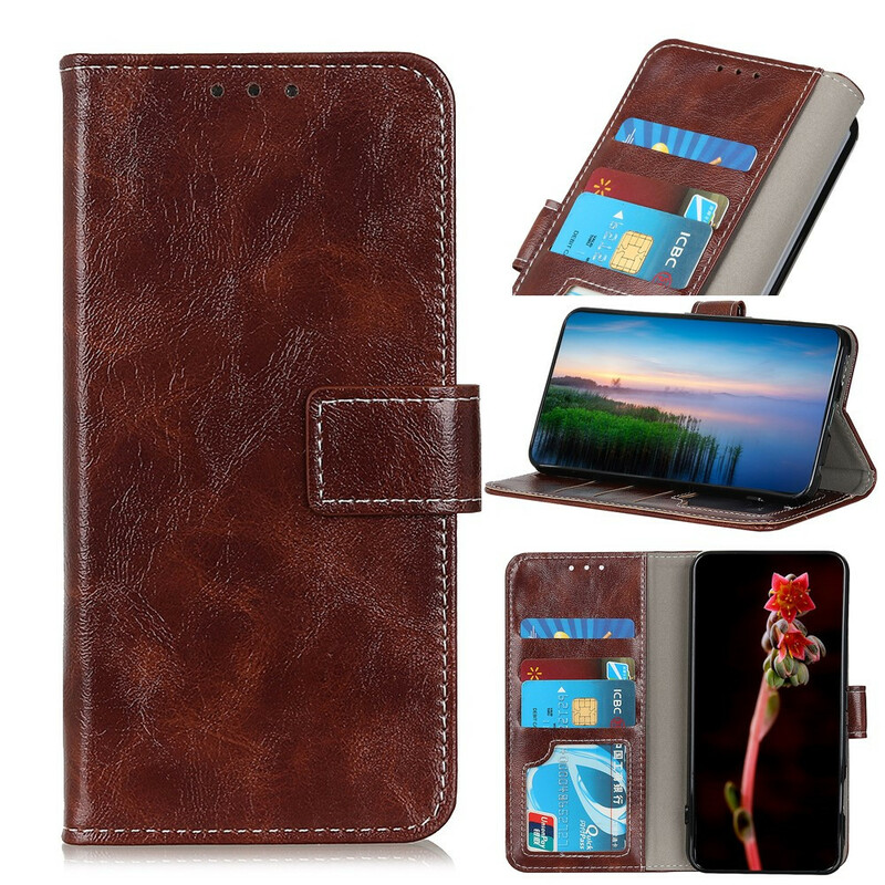Housse iPhone 12 Brillante et Coutures Apparentes Housse iPhone 12 Brillante et Coutures Apparentes