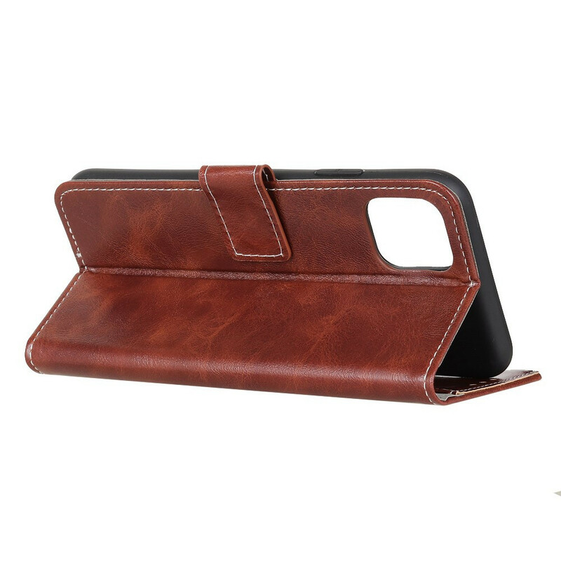 Housse iPhone 12 Brillante et Coutures Apparentes Housse iPhone 12 Brillante et Coutures Apparentes