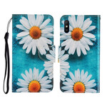 Housse Xiaomi Redmi 9A Marguerites à Lanière Housse Xiaomi Redmi 9A Marguerites à Lanière