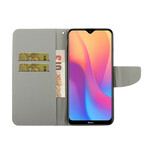 Housse Xiaomi Redmi 9A Variations Papillons à Lanière