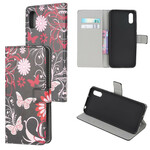 Housse Xiaomi Redmi 9A Papillons et Fleurs Housse Xiaomi Redmi 9A Papillons et Fleurs