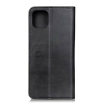 Flip Cover iPhone 12 Cuir Fendu Mat Flip Cover iPhone 12 Cuir Fendu Mat