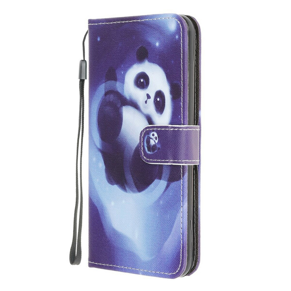 Housse Xiaomi Redmi 9A Panda Space à Lanière