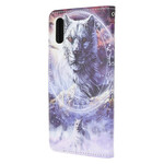 Housse Xiaomi Redmi 9A Loup en Hiver avec Lanière Housse Xiaomi Redmi 9A Loup en Hiver avec Lanière