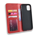 Flip Cover iPhone 12 Effet Cuir Vintage Stylisé Flip Cover iPhone 12 Effet Cuir Vintage Stylisé