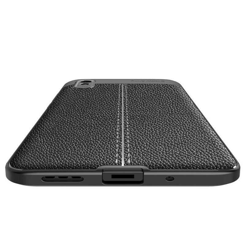 Coque Xiaomi Redmi 9A Effet Cuir Litchi Double Line Coque Xiaomi Redmi 9A Effet Cuir Litchi Double Line