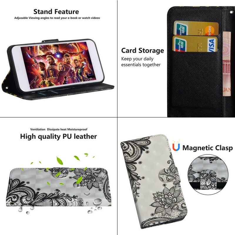 Housse Xiaomi Redmi 9A Chic Dentelle Housse Xiaomi Redmi 9A Chic Dentelle