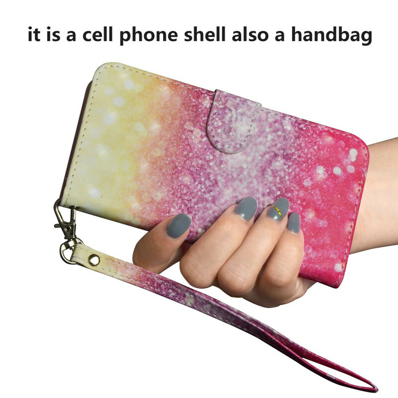 Housse Xiaomi Redmi 9A Dégradé Paillettes Magenta Housse Xiaomi Redmi 9A Dégradé Paillettes Magenta