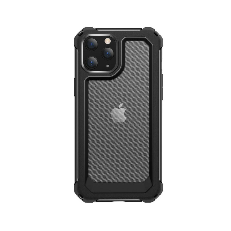 Coque iPhone 12 Transparente Texture Fibre Carbone Coque iPhone 12 Transparente Texture Fibre Carbone