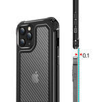 Coque iPhone 12 Transparente Texture Fibre Carbone Coque iPhone 12 Transparente Texture Fibre Carbone