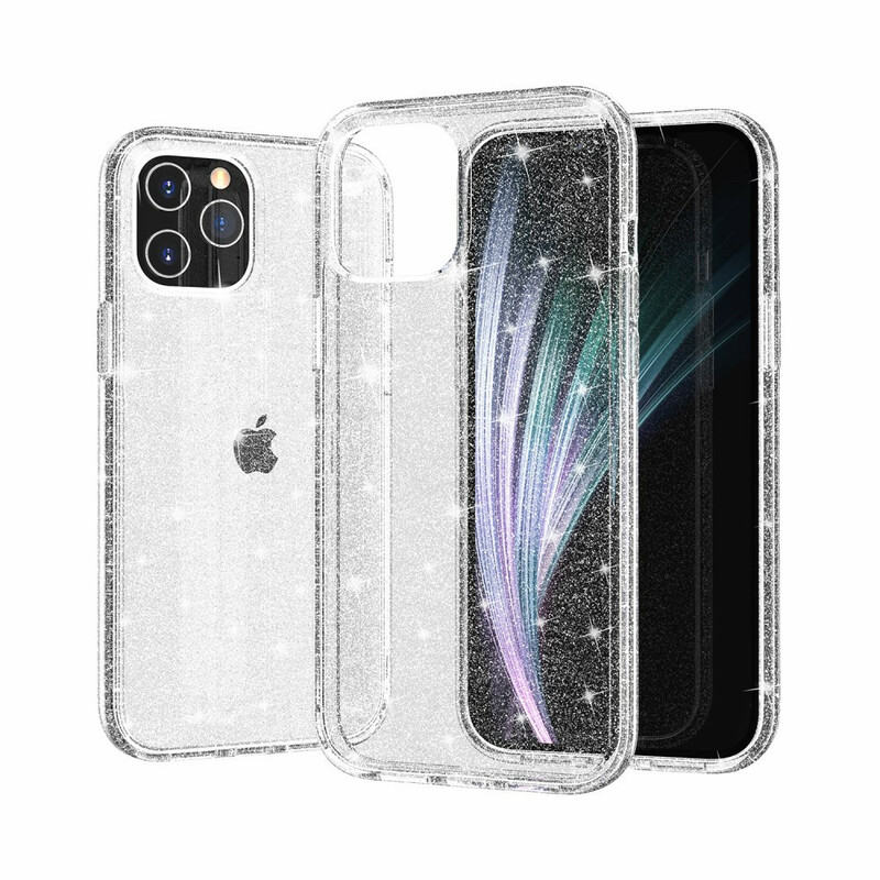 Coque iPhone 12 Transparente Paillettes Coque iPhone 12 Transparente Paillettes